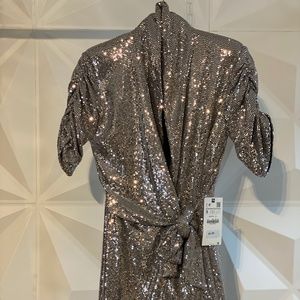 Silver Sequin Romper